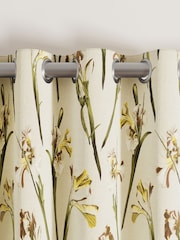 Ted Baker Linen Wild Iris Blackout Lined Eyelet Curtain - Image 3 of 4