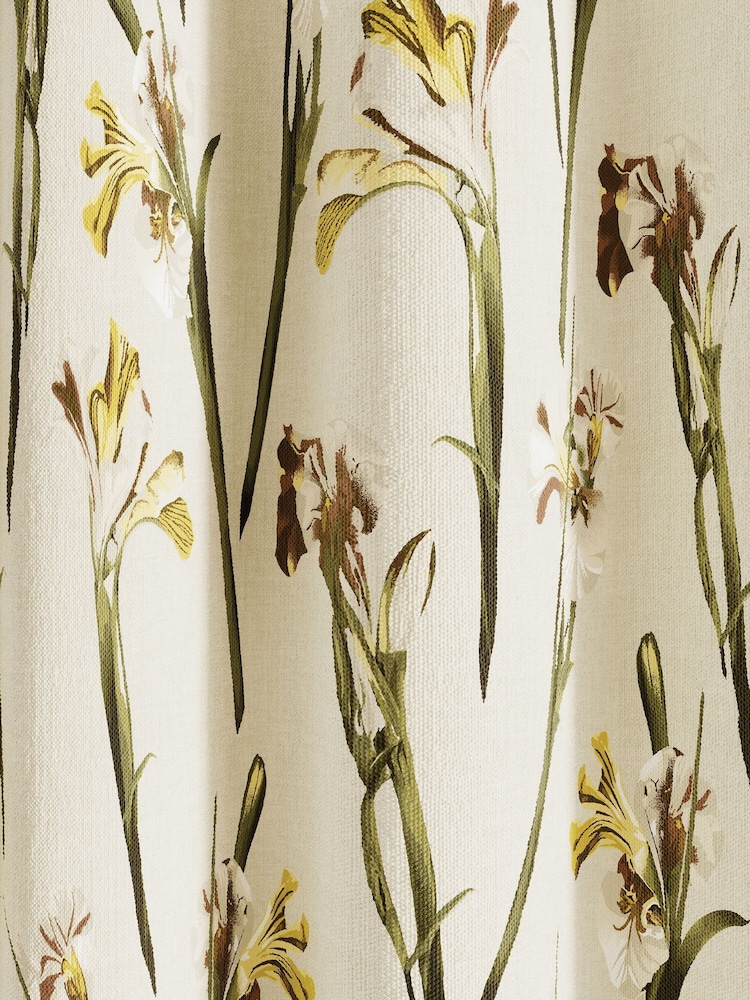 Ted Baker Linen Wild Iris Blackout Lined Eyelet Curtain - Image 4 of 4