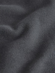 The Set Long Sleeve Waffle Henley T-Shirts 3 Pack Black/Grey - Image 8 of 9