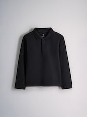 The Set 4 Pack Longsleeve Pique Polo T-Shirts Green/Black - Image 2 of 7
