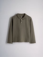 The Set 4 Pack Longsleeve Pique Polo T-Shirts Green/Black - Image 5 of 7