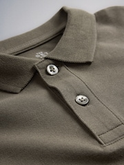 The Set 4 Pack Longsleeve Pique Polo T-Shirts Green/Black - Image 7 of 7