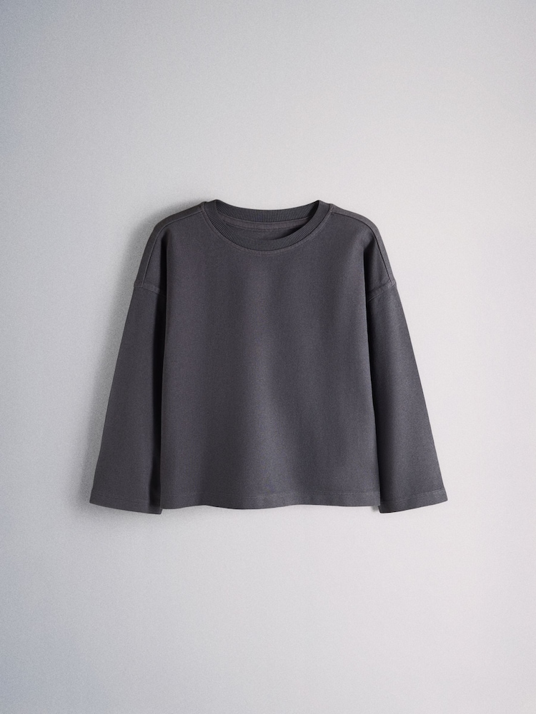 Navy Long Sleeve Washed T-Shirts 3 Pack - Image 2 of 6 Navy Long Sleeve Washed T-Shirts 3 Pack - Image 2 of 6