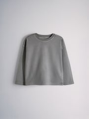 Navy Long Sleeve Washed T-Shirts 3 Pack - Image 4 of 6