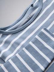The Set 4 Pack Snuggle Fit Pyjamas Blue/Grey - Image 10 of 11