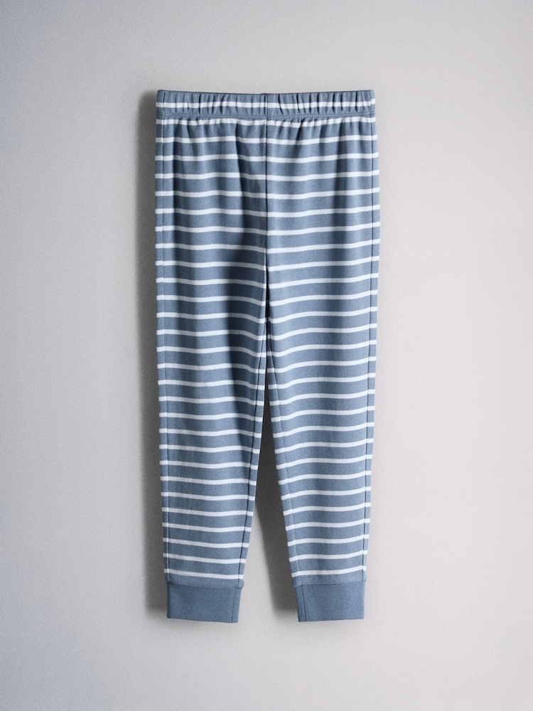 The Set 4 Pack Snuggle Fit Pyjamas Blue/Grey - Image 2 of 11 The Set 4 Pack Snuggle Fit Pyjamas Blue/Grey - Image 2 of 11