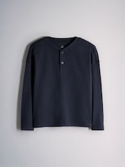 حزمة 2 بيجامة رجل Henley كُم طويل من The Set - صورة 6 من 11