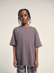 The Set 2 Pack Short Sleeve Long Check Bottom Pyjamas Grey - Image 3 of 9