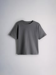 The Set 2 Pack Short Sleeve Long Check Bottom Pyjamas Grey - Image 5 of 9