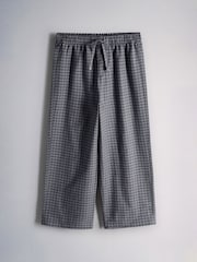 The Set 2 Pack Short Sleeve Long Check Bottom Pyjamas Grey - Image 6 of 9