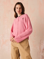 Cath Kidston Pink Bow Detail Cardigan - Image 1 of 6