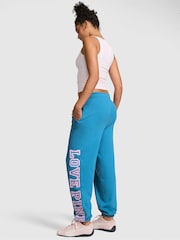 Victoria's Secret PINK Varsity Blue Cuffed Fleece Joggers - Image 2 of 2