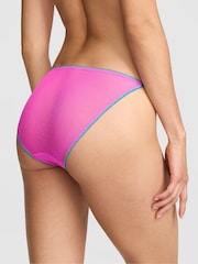 Victoria's Secret Pink Lilac Purple String Bikini Pop Stitch Embroidery Knickers - Image 2 of 2