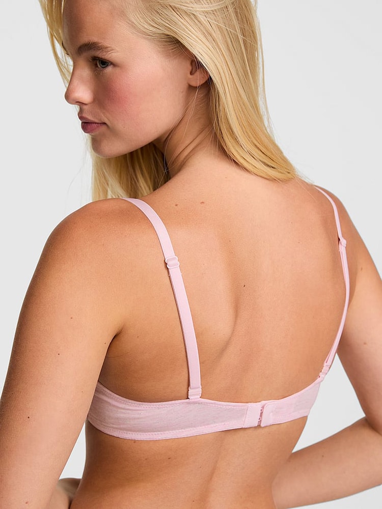 Victoria's Secret Pink Petal Pink Non Wired Lightly Lined Lace Trim Bra - Image 2 of 2 Victoria's Secret Pink Petal Pink Non Wired Lightly Lined Lace Trim Bra - Image 2 of 2