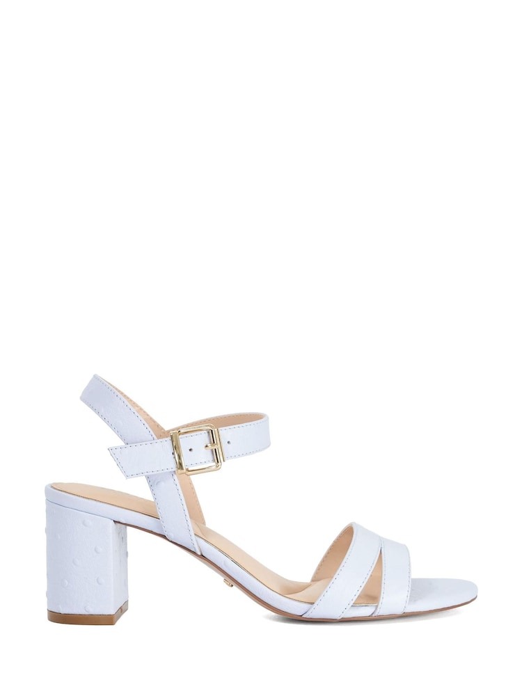 Dune London Blue Standard Fit Merisa Block Heel Sandals - Image 1 of 5