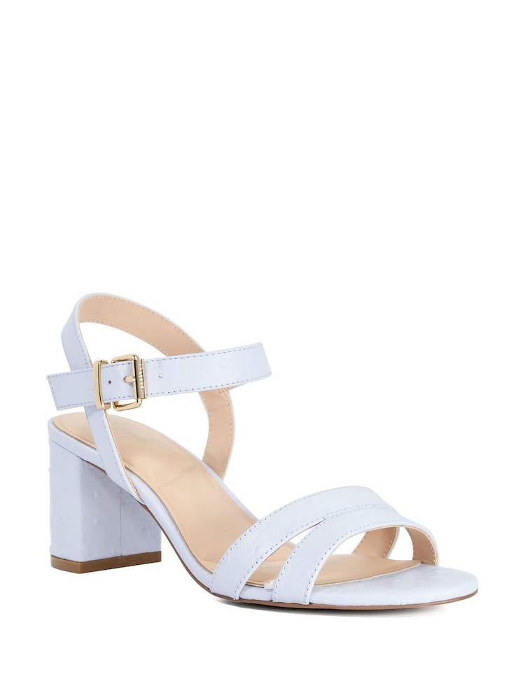 Dune London Blue Standard Fit Merisa Block Heel Sandals - Image 2 of 5
