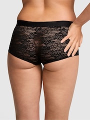 Victoria's Secret Pink Black Short Lace Knickers - Image 2 of 2
