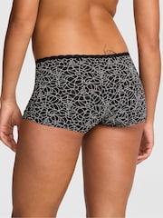 Victoria's Secret Pink Halloween Black Spiderweb Boyshort Cotton Knickers - Image 2 of 2