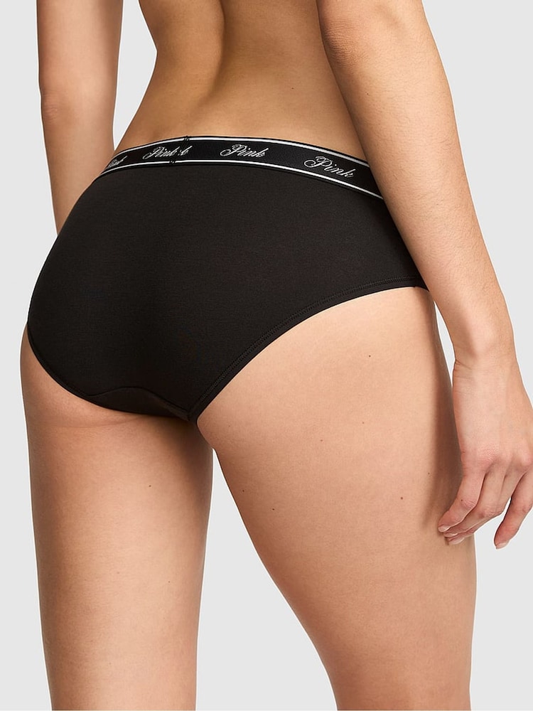 Victoria's Secret PINK Black Cat Halloween Hipster Cotton Logo Knickers - Image 2 of 2 Victoria's Secret PINK Black Cat Halloween Hipster Cotton Logo Knickers - Image 2 of 2