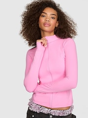 Victoria's Secret Pink Pink Lollipop Relay Full Zip Jacket - Image 1 of 2