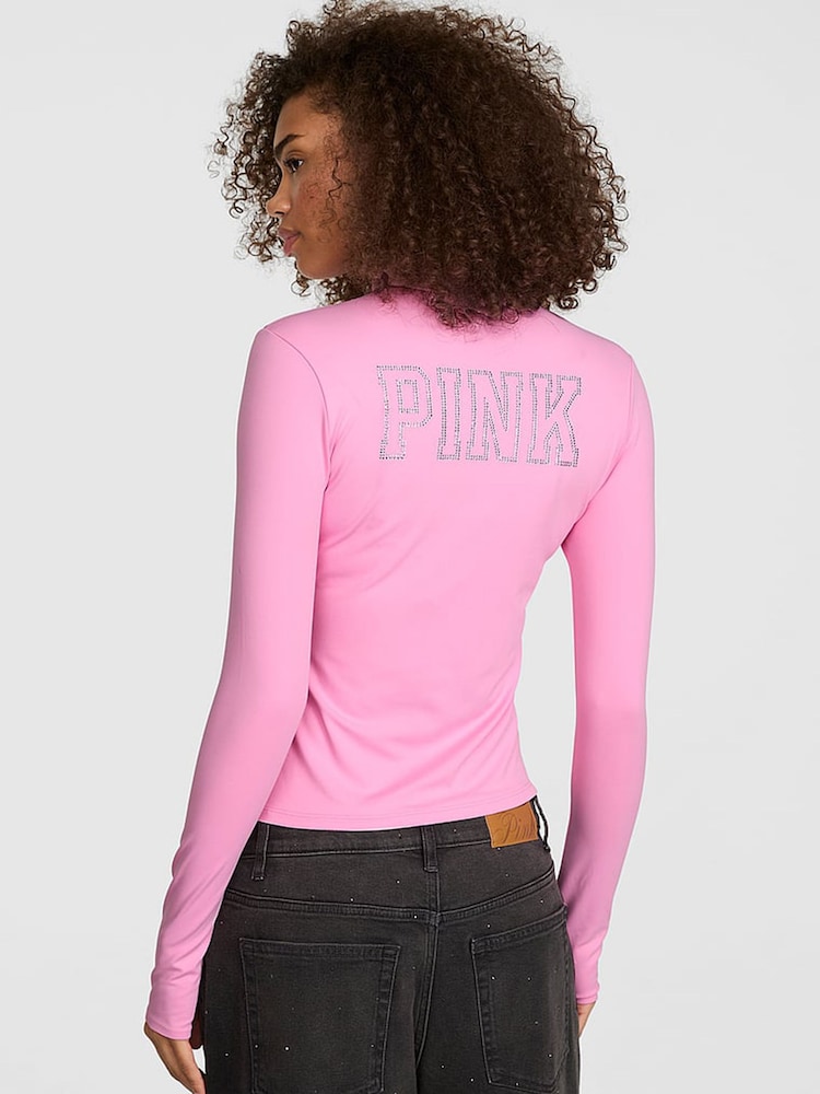 Victoria's Secret Pink Pink Lollipop Relay Full Zip Jacket - Image 2 of 2