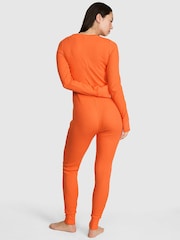 Victoria's Secret Pink Orange Pumpkin Halloween Onesie - Image 2 of 4