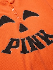 Victoria's Secret Pink Orange Pumpkin Halloween Onesie - Image 4 of 4