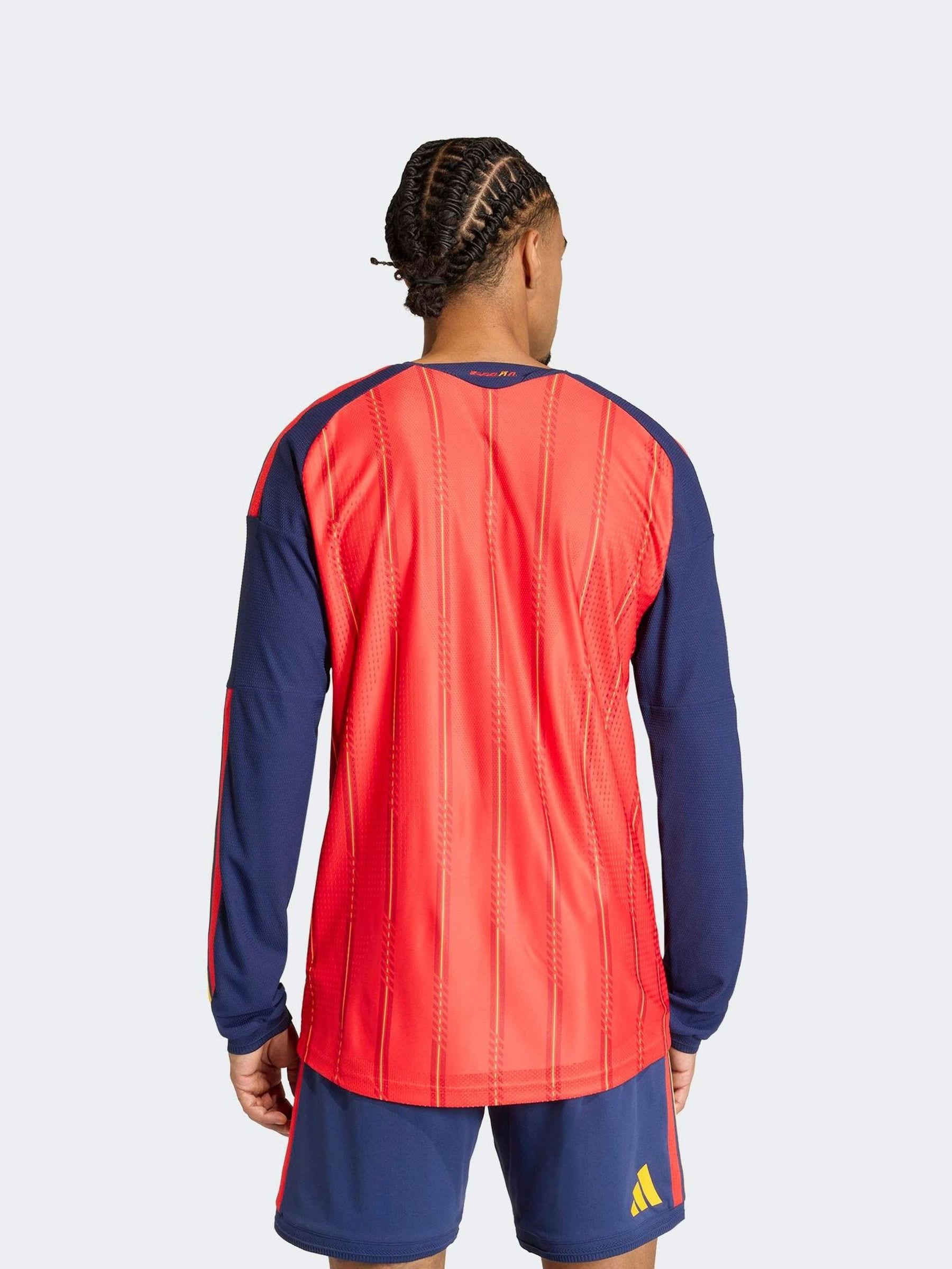 Buy adidas Red Spain 26 Home Authentic Long Sleeve Sweat Top from