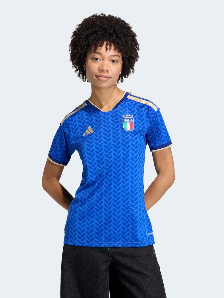 adidas Blue Italy 26 Home Jersey - Image 1 of 7