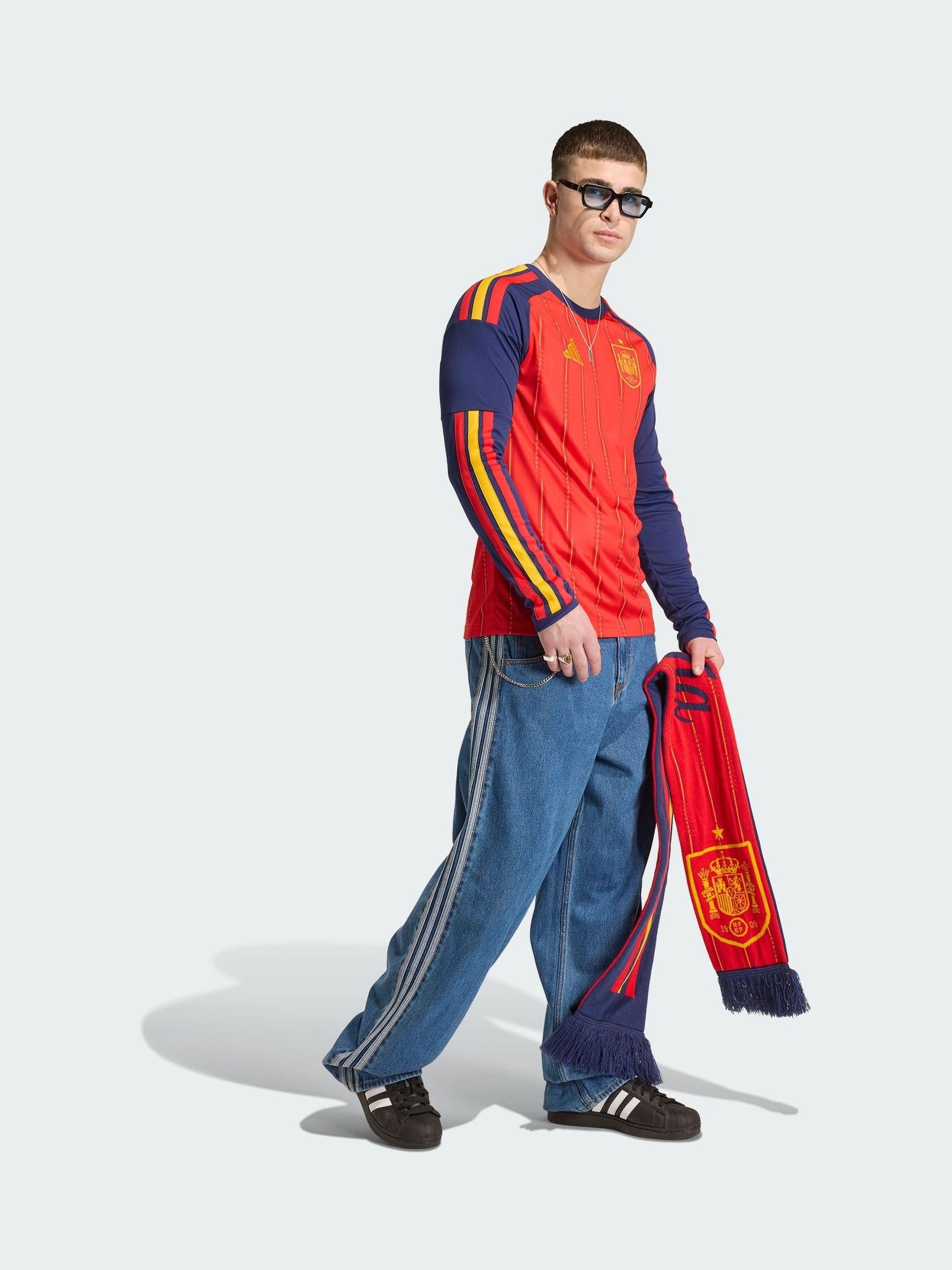 Spain  Replica L/S Jersey 長袖 Buy adidas Red Spain 26 Home Replica Long Sleeve Jersey from Next USA