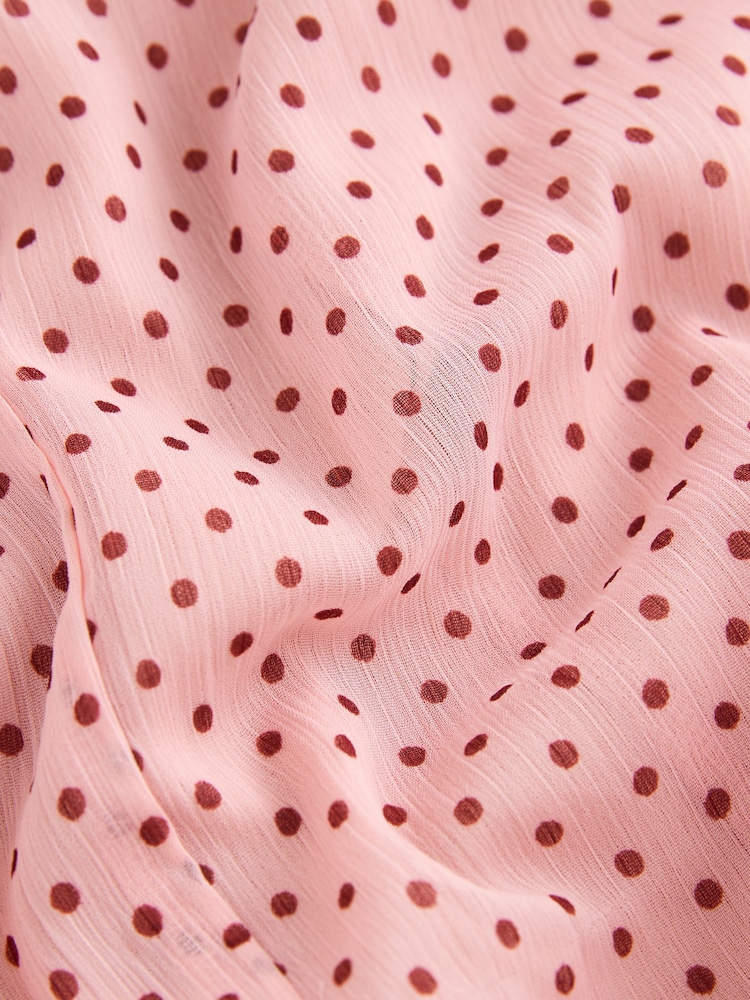 Cath Kidston Ecru Spot Godet Ruffle Maxi Skirt - Image 6 of 6