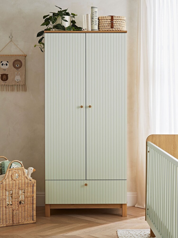 Cuddleco Green Remi Nursery Wardrobe - Image 1 of 5 Cuddleco Green Remi Nursery Wardrobe - Image 1 of 5