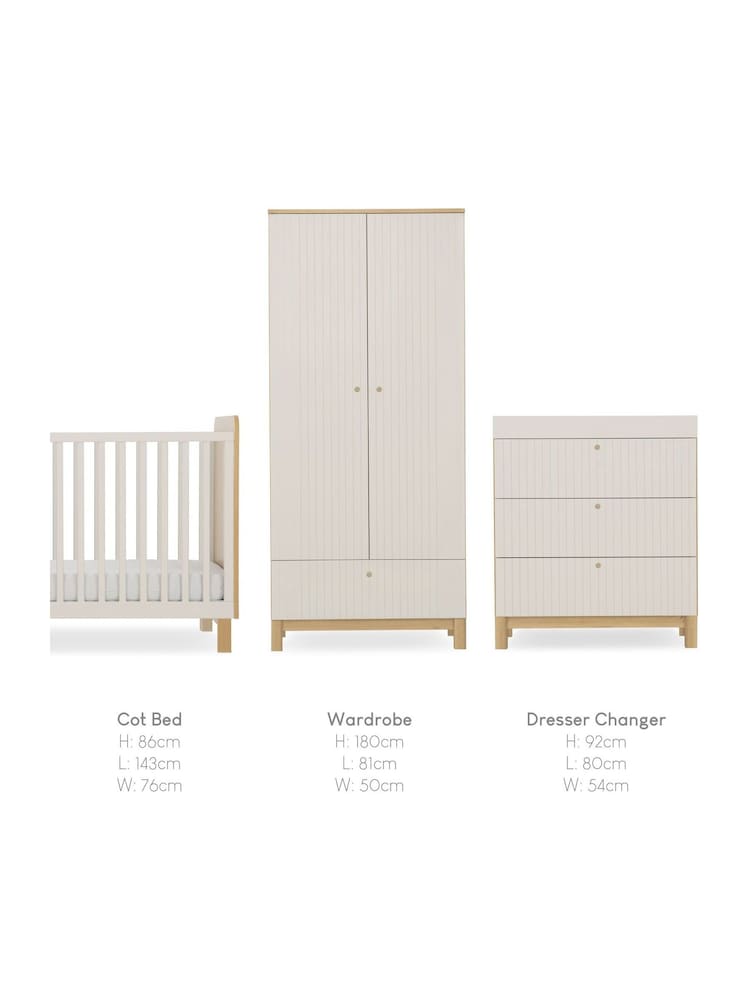 Cuddleco Natural Remi 3 Piece Nursery Furniture Set - Image 6 of 6