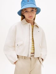 Tommy Hilfiger Textured Back Logo Relaxed Jacket - Imaginea 1 din 5