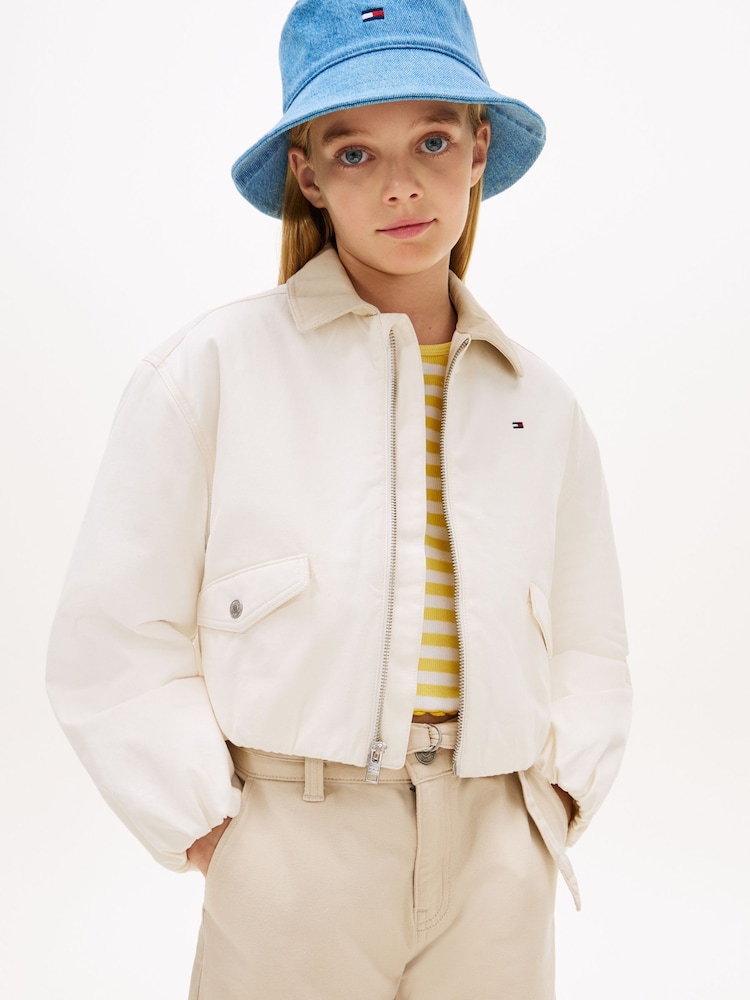 Tommy Hilfiger Textured Back Logo Relaxed Jacket - Imaginea 1 din 5