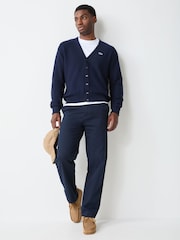 Lacoste Blue Classic Fit Knitted Cardigan - Image 2 of 4