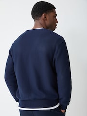 Lacoste Blue Classic Fit Knitted Cardigan - Image 3 of 4