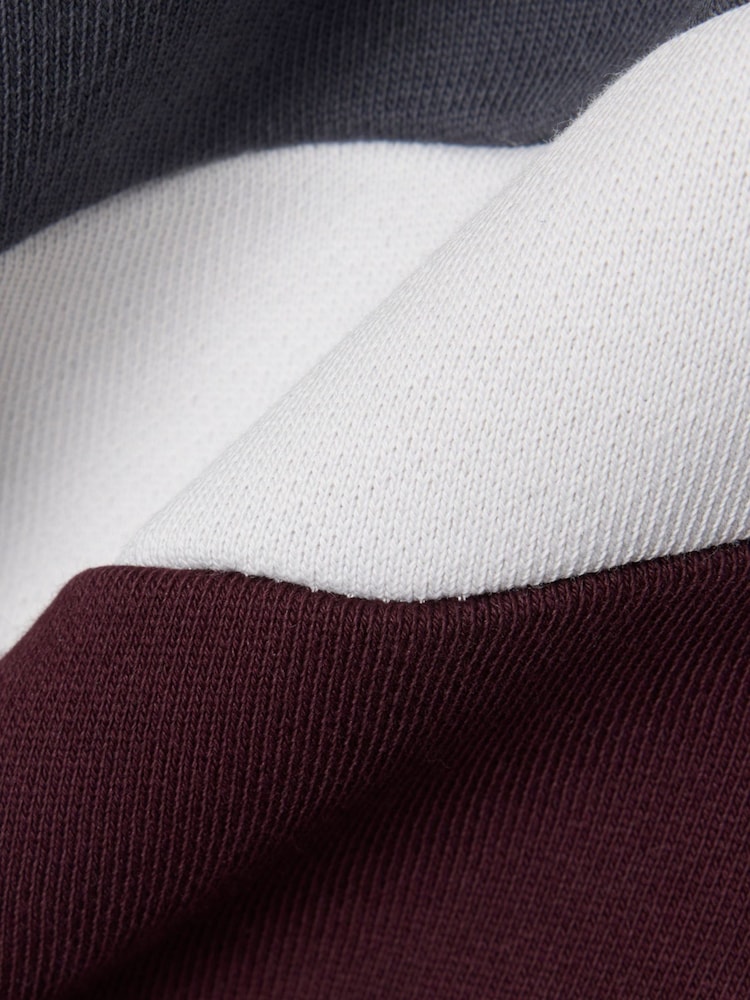 Lacoste Grey Classic Fit Colorblock Fleece Sweatshirt - Image 8 of 8 Lacoste Grey Classic Fit Colorblock Fleece Sweatshirt - Image 8 of 8