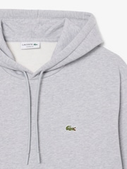 Lacoste Silver Classic Fit Fleece Hoodie - Image 2 of 3