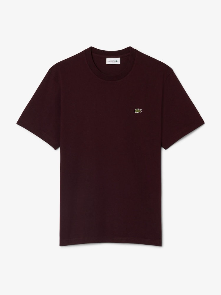 Braun - Lacoste Jersey-T-Shirt mit lockerer Passform aus mittelgewichtiger Baumwolle - Bild 1 von 3