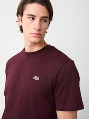 Lacoste Brown Midweight Relaxed Fit Jersey Cotton T-Shirt - Image 4 of 7