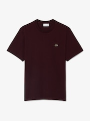 Lacoste Brown Midweight Relaxed Fit Jersey Cotton T-Shirt - Image 5 of 7