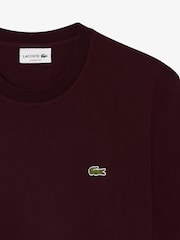 Lacoste Brown Midweight Relaxed Fit Jersey Cotton T-Shirt - Image 6 of 7