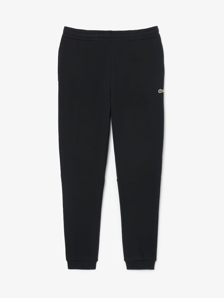 Melns - Lacoste Tapered Fit flīsa joggeri - Attēls 1 no 3