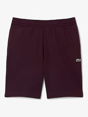Lacoste Brown Regular Fit Fleece Shorts - Image 1 of 4