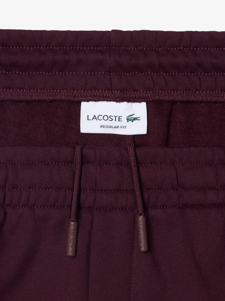 Lacoste Brown Regular Fit Fleece Shorts - Image 2 of 4 Lacoste Brown Regular Fit Fleece Shorts - Image 2 of 4