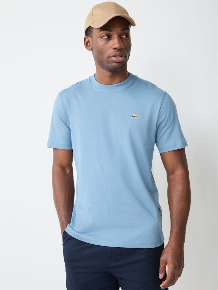 Lacoste Blue Classic Fit Mid-Weight T-Shirt - Image 1 of 4