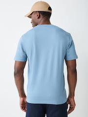 Lacoste Blue Classic Fit Mid-Weight T-Shirt - Image 3 of 4