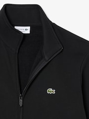 Lacoste Black Regular Fit Zipped Fleece Sweatshirt - Image 2 of 3