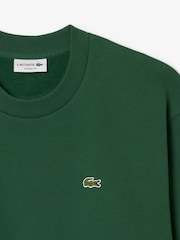 Lacoste Green Classic Fit Fleece Sweatshirt - Image 2 of 3